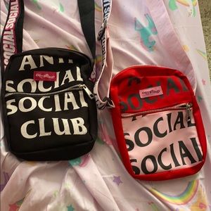 2 anti- social social club sidebags